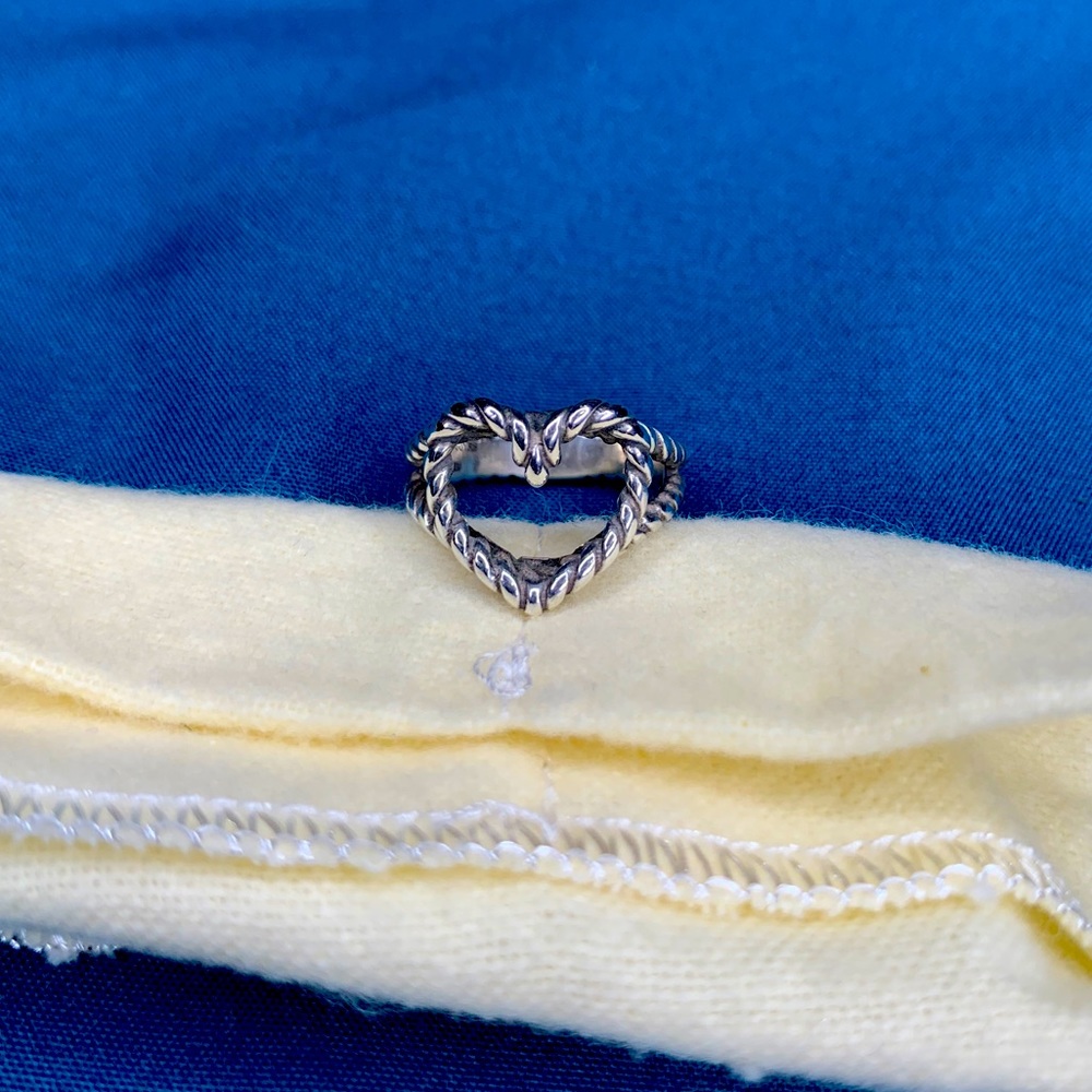 Twisted Wire Heart Ring